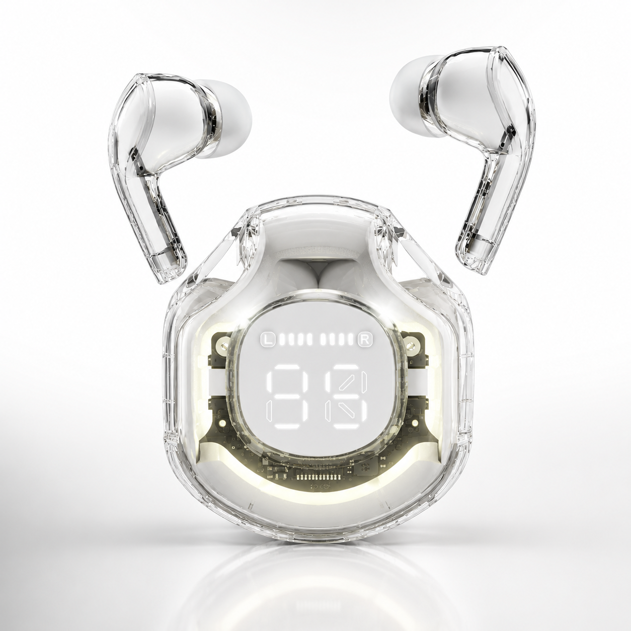 Air 39 Transparent Earbuds – LED Display Wireless Earbuds