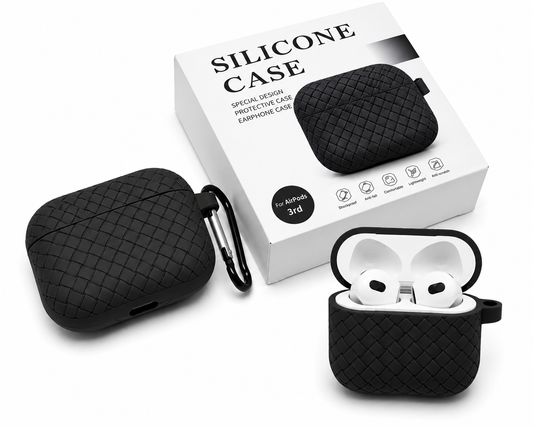 Premium Silicone AirPods Case – Woven Protective Cover